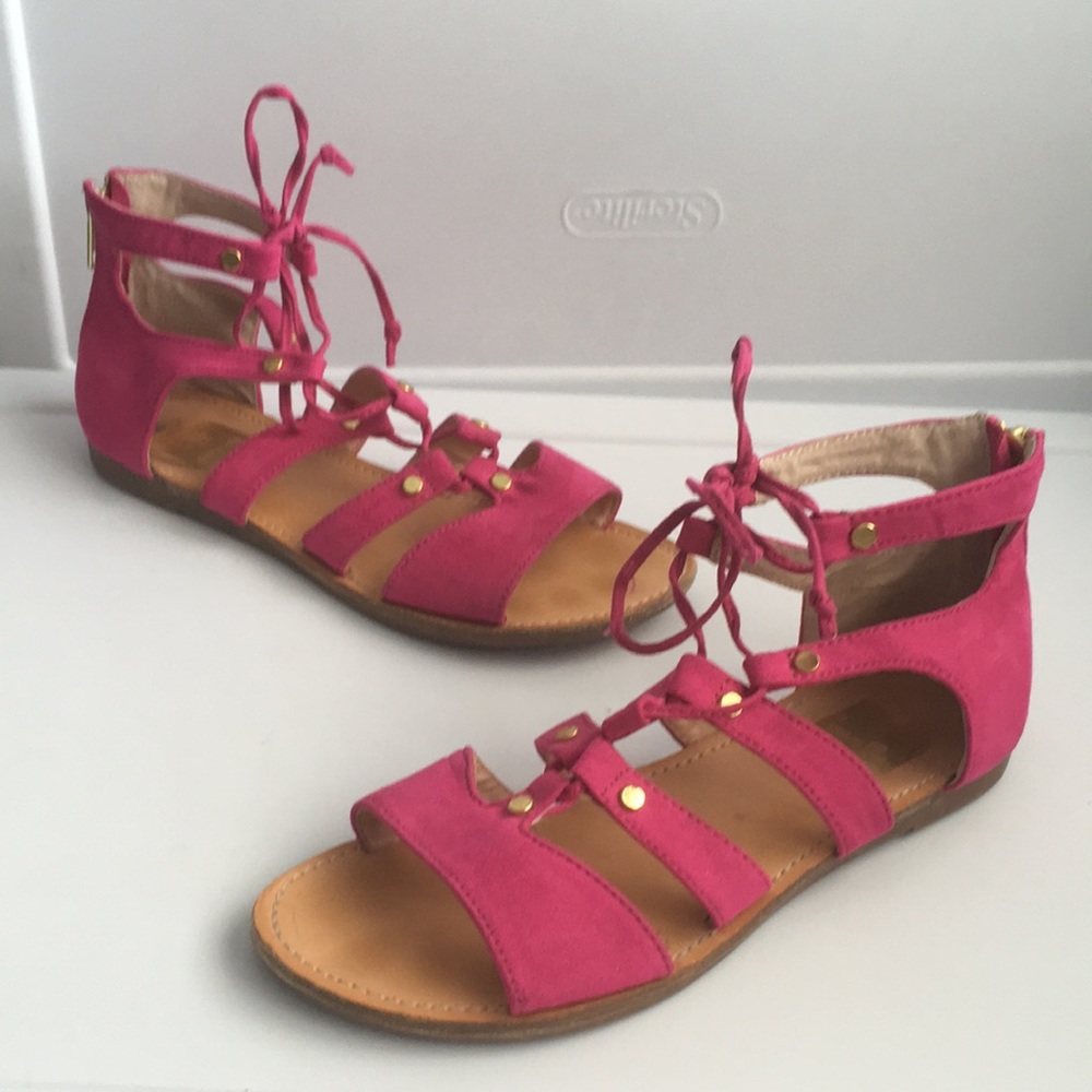 Dolce vita synthetic suede gladiators sandals